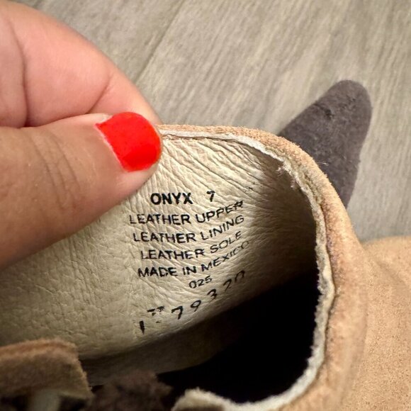 NWOB! FREEBIRD by Steven ONYX Suede Ankle Booties - Blush/Tan - Size 7 - Picture 3 of 11